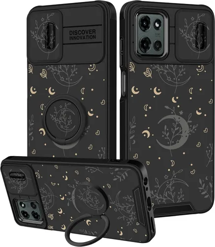 Miniatura 41 de para Moto G 5G 2023 funda - Cubierta de teléfono linda con corazón para mujeres y niñas, diseño único negro con cubierta deslizante para la cámara