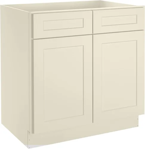 Miniatura 16 de LOVMOR Armarios de base de cocina, armario de almacenamiento aparador, gabinete de entrada con 1 cajón y estante ajustable, 24 pulgadas de ancho x