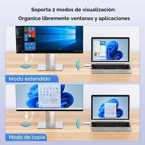 Miniatura 4 de Transmisor y receptor HDMI inalámbrico 328FT/100M, decodificación 4K salida 1080P extensor HDMI inalámbrico, 2.4G/5G Plug&Play portátil inalámbrico