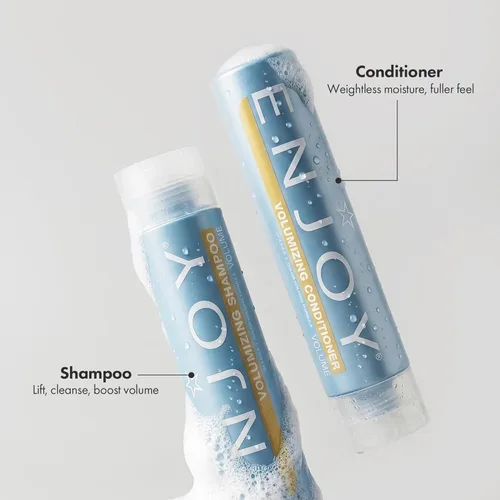 Miniatura 2 de Enjoy Champú y acondicionador voluminizador para cabello tratado con color, hombres y mujeres, champú y acondicionador para cabello rizado, 10.1