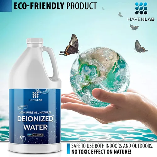 Miniatura 5 de Agua desionizada - Desmineralizado (1 galón) Purificación Suavizante para lavado y limpieza, refrigeración por batería automotriz, equipos