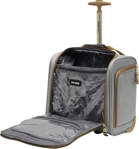 Miniatura 6 de Steve Madden Colección de equipaje de diseñador maletas giratorias ligeras expandibles de 3 piezas el juego de viaje incluye bolsa debajo