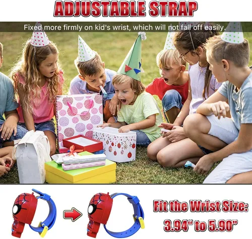 Miniatura 4 de Reloj de superhéroe para niños reloj digital para niños y niñas fácil de leer bonito reloj de pulsera de dibujos animados regalo para vacaciones