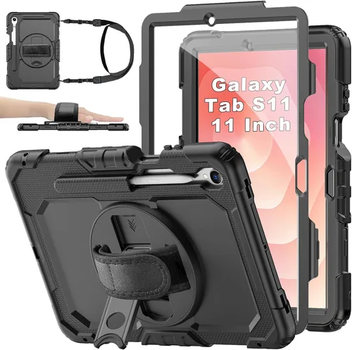Miniatura 13 de Funda para Samsung Galaxy Tab S8/S7 de 11 pulgadas 5G Funda para Tableta 2022/2020, [con Protector de Pantalla de Vidrio Templado], Soporte