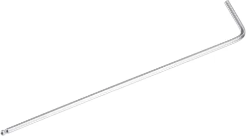 Miniatura 4 de uxcell Llave de llave hexagonal de extremo de bola de 0.079 in, herramienta de reparación CR-V de brazo largo en forma de L Tono plateado