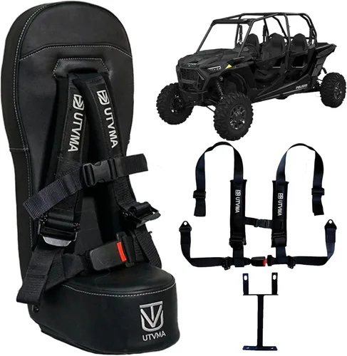 UTVMA RZR 1000 y 900 (2014-2023) Asiento de seguridad con arnés de 4 puntos | Asiento para niños | Asiento de salto | Todos los modelos (XP, Turbo,
