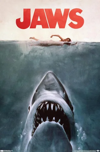 Miniatura 19 de Trends International Jaws - Póster de pared de una hoja, 14.725 x 22.375 pulgadas, versión con marco negro