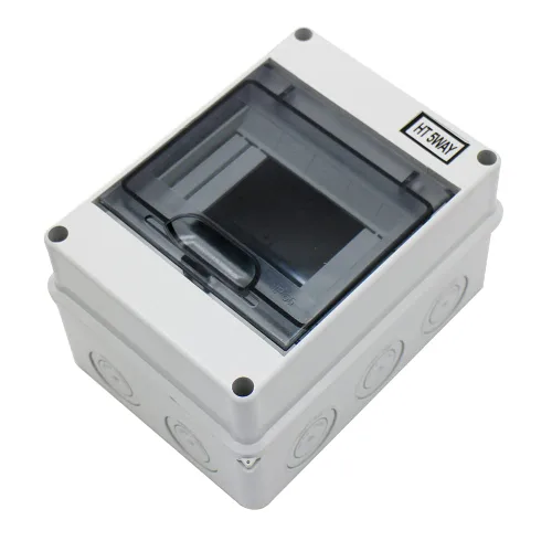 Miniatura 4 de Caja de protección de distribución con riel DIN IP65 ABS transparente cubierta transparente Power mcb caja de distribución para disyuntor