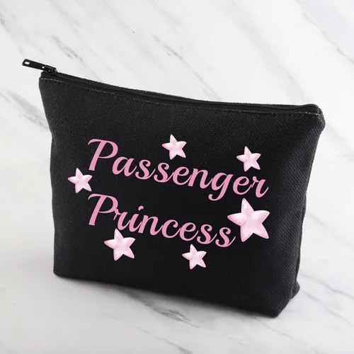 Miniatura 3 de MNIGIU Bolsa de cosméticos divertida para novia, bolsa de maquillaje de princesa para pasajeros, regalo de princesa, Pasajero Princesa, Multiusos
