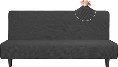 Miniatura 35 de Easy-Going - Funda elástica para futón, cubierta para sofá cama sin brazos, protector de muebles sin reposabrazos con parte inferior elástica