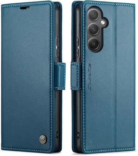 Miniatura 56 de QLTYPRI Funda tipo cartera para Samsung Galaxy S22 Ultra, funda magnética de piel sintética de alta calidad con bloqueo RFID, ranuras para tarjetas