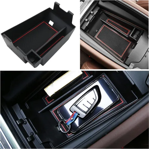 Miniatura 7 de Ruiya Organizador de consola central X5/X6/X7 2020-2026 para BMW X5/X6/X7 2026, material ABS, organizador de consola central compatible con BMW