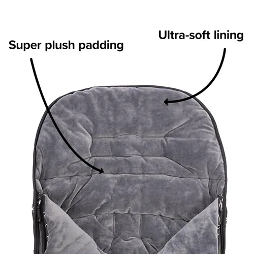 Miniatura 4 de Diono Saco de lujo para cochecito para todo tipo de clima, ajuste universal de bebé a niño pequeño con acolchado acogedor súper suave, resistente a