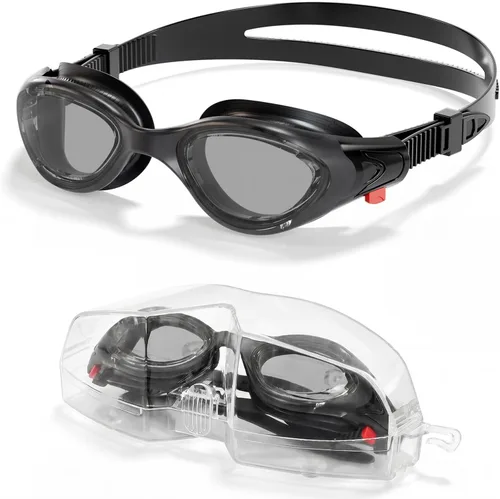 Miniatura 11 de Aegend Gafas de natación antivaho sin fugas para adultos, hombres y mujeres claro negro