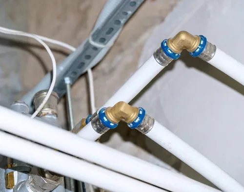 Miniatura 7 de Paquete de 100 accesorios PEX de 1/2", accesorios de codo PEX de latón para tubería y tubo PEX