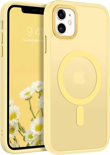 Miniatura 11 de BENTOBEN Funda para iPhone 11, Funda de teléfono para iPhone 11 Funda Magnética [Compatible con Mag Safe] Translúcida Mate Delgada Resistente a Negro