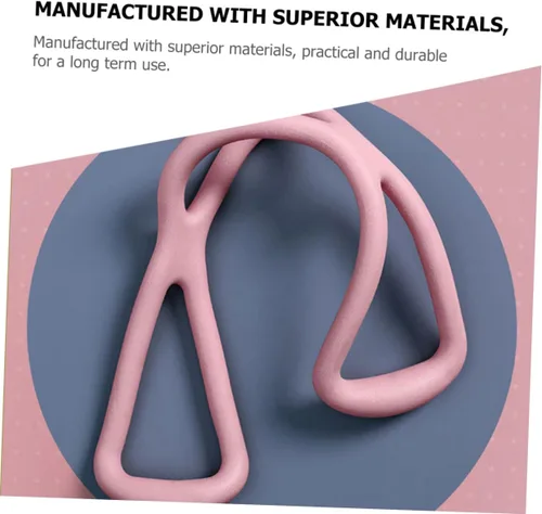 Miniatura 3 de 3 bandas elásticas de resistencia para yoga, para entrenamiento de cuerpo completo, pilates, fisioterapia con alta elasticidad y diseño en rosa