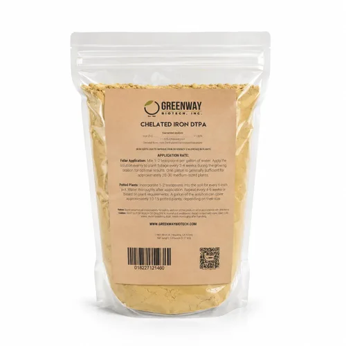 Miniatura 12 de Greenway Biotech, Inc. Hierro quelado DTPA 11% – para suelos alcalinos (pH 4.0-7.5) – Fertilizante 100% soluble en agua para cítricos, césped e