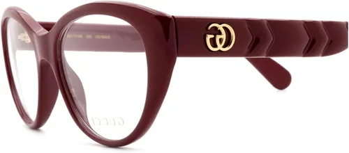 Miniatura 4 de Gucci GG0812O - Lentes con forma de ojo de gato + paquete con kit de gafas de lujo eSHADES, Borgoña