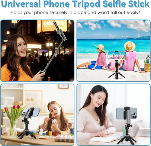 Miniatura 5 de CloudValley PocketFlex - Mini trípode con control de zoom, soporte de teléfono de bolsillo 3 en 1, para selfie, compatible con MagSafe, soporte