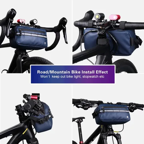 Miniatura 5 de Rhinowalk Bolso de manillar de bicicleta multifunción Bolsa frontal Bolsa de marco de bicicleta Bolsa de hombro impermeable Bolso de cintura