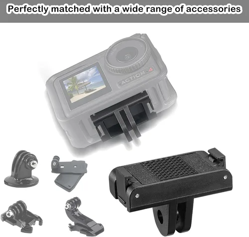 Miniatura 3 de PCTC Adaptador magnético compatible con DJI Osmo 360/Osmo Action 5 Pro/4/3 Adaptador de liberación rápida – Accesorios DJI, trípode conectable