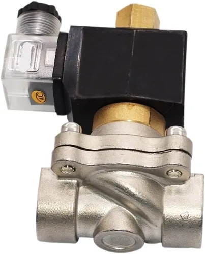 Miniatura 2 de 1PCS stainless steel 2-way 1-inch water solenoid valve NPT AC220V AC120V normally open 150 degrees Celsius(G-110 AC)