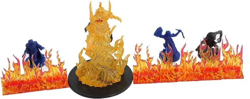 Miniatura 3 de CZYY Wall of Fire Miniatura (juego de 8) Efectos de hechizos Terreno de llama para D&D, Calabozos y Dragones, Pathfinder y otros juegos de rol
