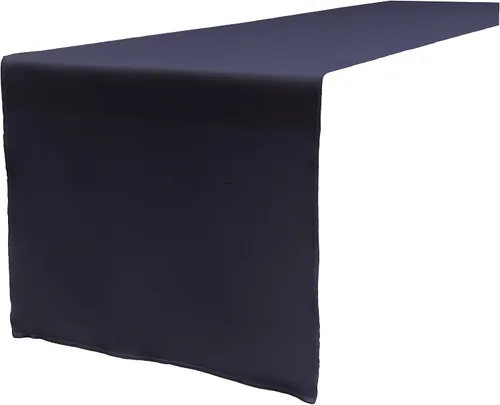 Miniatura 6 de LA Linen™ mantel de popelina de poliéster de 14 por 108 pulgadas Blanco P