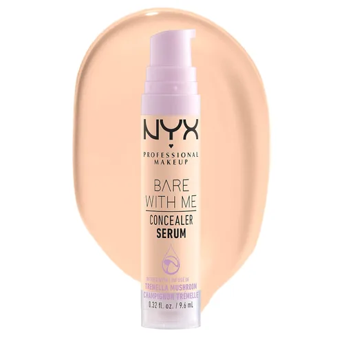NYX PROFESSIONAL MAKEUP Bare With Me - Suero corrector, Maquillaje corrector para hasta 24 horas de hidratación - Claro