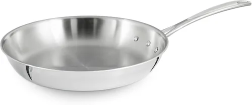 Calphalon sartén para omelette de acero inoxidable con triple remache, de 8 pulgadas, Sartenes para omelette, 10" (25.4 cm)
