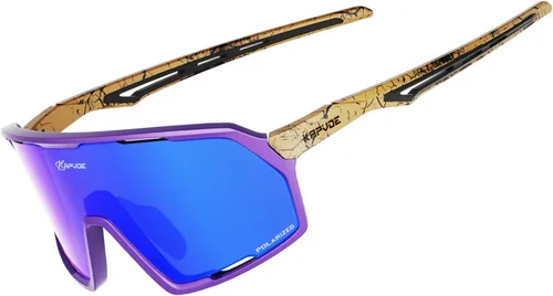 Miniatura 12 de KAPVOE Gafas de sol polarizadas para ciclismo y deportes para hombres y mujeres, protección UV400, MTB Bicicleta, pesca, bicicleta de montaña 07-Rojo