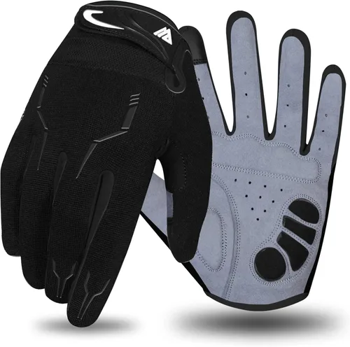 Miniatura 8 de WESTWOOD FOX Guantes de ciclismo para hombre, guantes de BMX de dedo completo y bicicleta de montaña con pantalla táctil, MTB, agarres