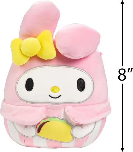 Miniatura 4 de Squishmallows Peluche de la serie My Melody with Taco Food Truck de 8 pulgadas, Kellytoy oficial, juguete coleccionable suave y esponjoso de Hello