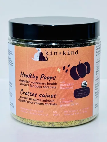 Miniatura 4 de kin+kind Probióticos + paquete de cadera y articulaciones para perros y gatos – Apoyo natural digestivo y articular con prebióticos, fibra y cúrcuma