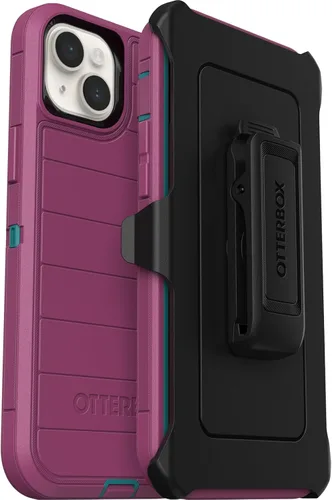 Miniatura 11 de OtterBox Funda para iPhone 15 Plus y iPhone 14 Plus Defender Series Pro, color negro, sin pantalla, resistente y duradera, con protección de puerto