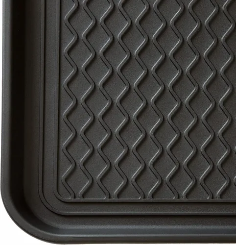 Miniatura 8 de Alfombrilla o bandeja para botas, de Stalwart, ecológica, 30 x 15 pulgadas, tamaño grande, negra, Negro