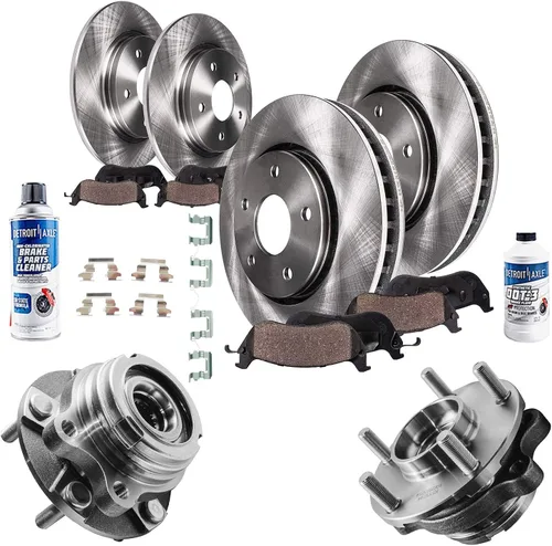 Miniatura 108 de Detroit Axle - Rotores de freno para Ford Mustang 2015 2016 2017 2018 2019 2020 2021 2022 2023 Rotores de freno de disco 2016 2017 2018 2019