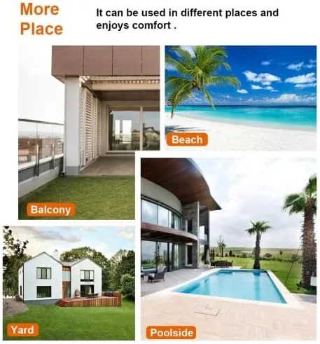 Miniatura 5 de Bancos de parque para exteriores, banco de jardín para 3 personas, silla rústica para dos personas, muebles de porche, bancos conmemorativos hechos