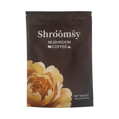SHROOMSY Café de hongos – 6 supermezcla de hongos adaptogénicos (Cordyceps, Reishi, Shiitake, melena de león, más) – Con aceite MCT y leche de coco