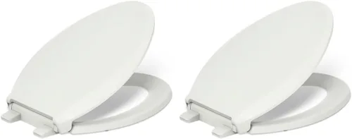 Miniatura 56 de Kohler 4636-RL-47 Cachet ReadyLatch Asiento de inodoro alargado de cierre silencioso, color beige (almond)