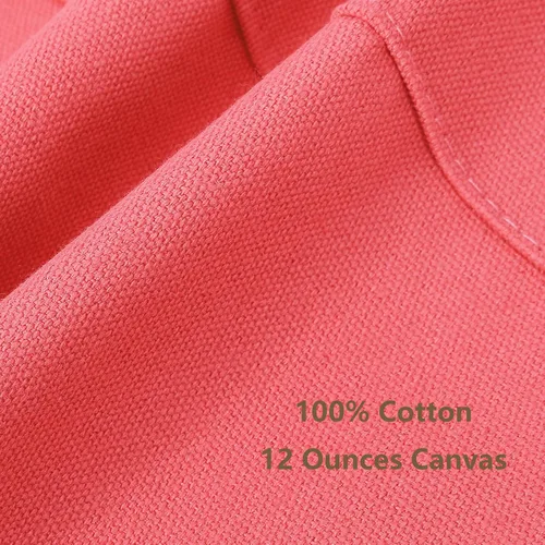 Miniatura 4 de AFUN Delantales de chef para mujeres y hombres con bolsillos grandes, delantal de trabajo repelente al agua de lona de algodón, talla M a XXL (rosa)