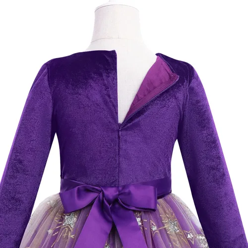 Miniatura 6 de Vestido de terciopelo de invierno para niñas, vestido de fiesta de Navidad, vestido de fiesta de Navidad, vestido de fiesta de manga larga, vestidos