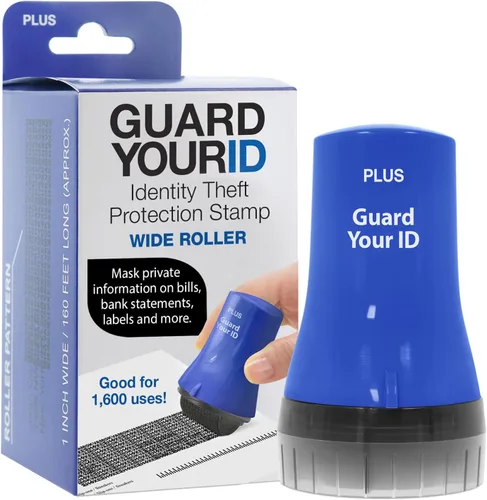 Miniatura 25 de Guard Your ID Advanced Roller 2.0 - Sello de seguridad para prevención de robo de identidad, color azul