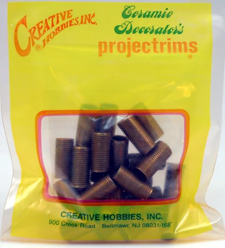 Miniatura 6 de Creative Hobbies ELY1085 - Tetinas de tubo de lámpara de acero con rosca - 3/4 pulgadas de largo, revestimiento de zinc amarillo, rosca estándar