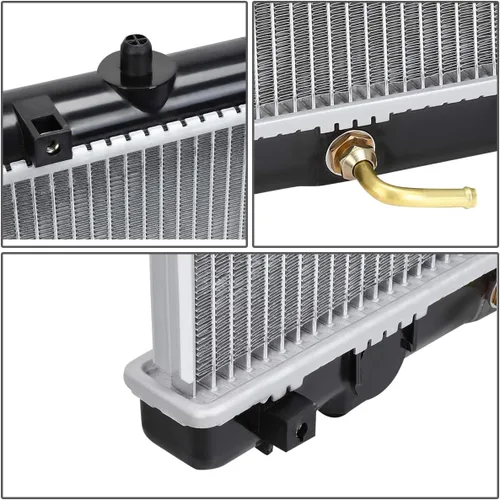 Miniatura 4 de DNA Motoring OEM-RA-2451 Radiador de núcleo de aluminio atornillado de 1 fila estilo OE compatible con 02-07 Suzuki Aerio 2.0 2.3, 28-1/4 pulgadas