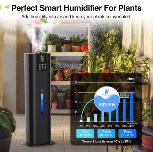 Miniatura 8 de Honovos Smart Humidifiers Large Room Bedroom Home, 2.11Gal(8L) Quiet Top Fill Cool Mist Humidifier, Smart App & Remote Control, 3 Speed Humidifier