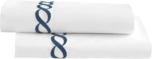 Miniatura 6 de Kassatex Standard Catena Bedding Collection - Juego de fundas de almohada, color blanco