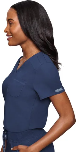 Miniatura 3 de Med Couture Touch - Camiseta médica con bolsillo en el pecho para mujer