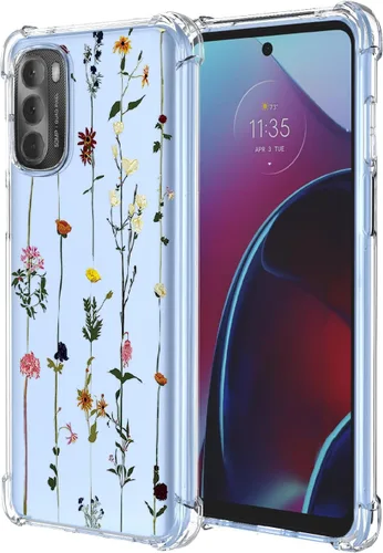 Miniatura 37 de Funda para Moto G Stylus 2021 4G Clear Flower Funda de teléfono TPU suave a prueba de golpes, antiarañazos, funda protectora para Motorola G Stylus